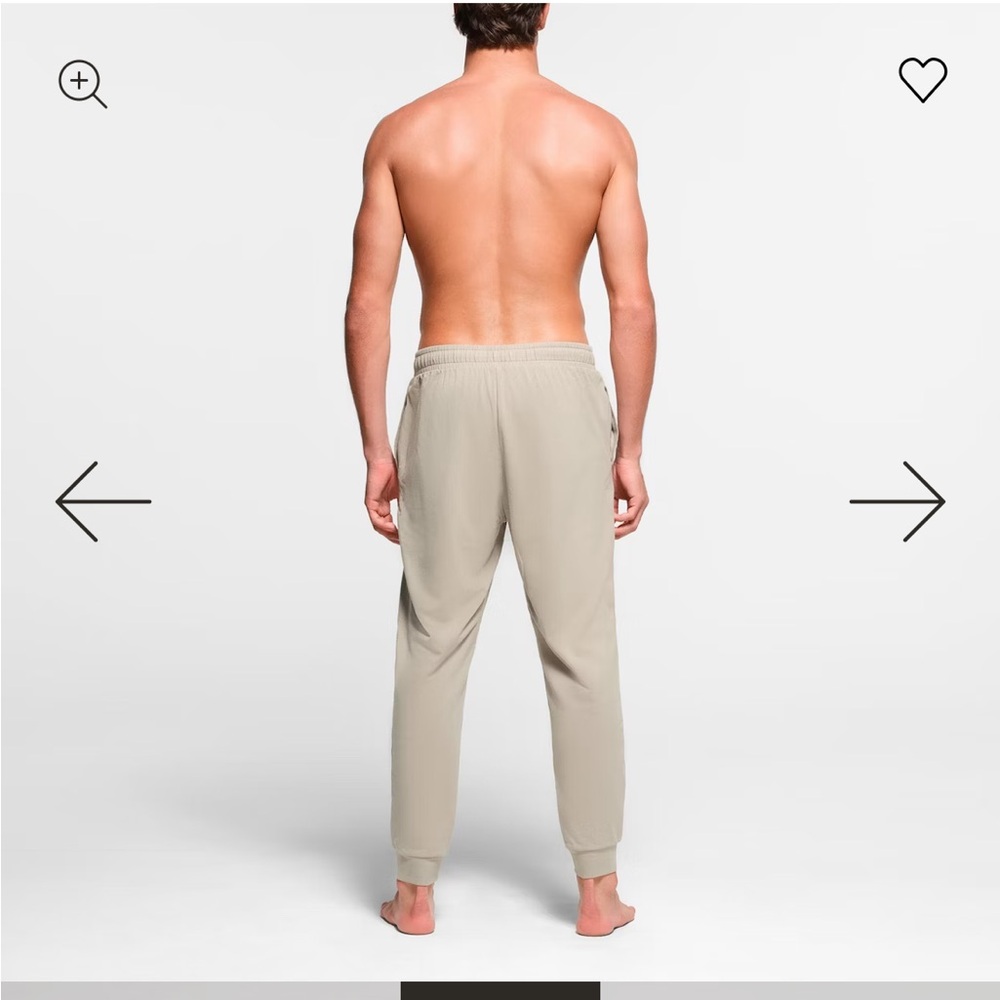 SKIMS Light Gray Jersey Lounge Jogger Pants- Men's - Picture 10 of 14